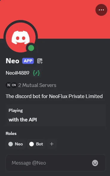 Neo Discord Bot